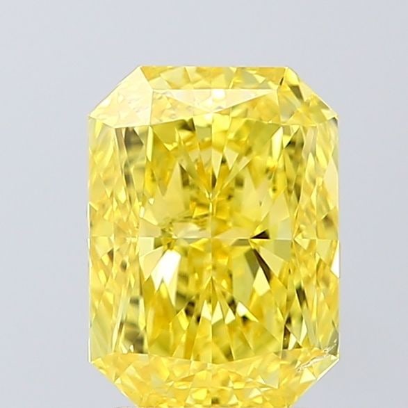 Loose Diamond - RADIANT 2.01ct Fancy Vivid Yellow VS2: Loose Diamond - RADIANT 2.01ct Fancy Vivid Yellow VS2 Source: This is a real non-mined Diamond that has been grown in a lab Shape: RADIANT Carats: 2.01 Color: Fancy Vivid Yellow Certification: IGI