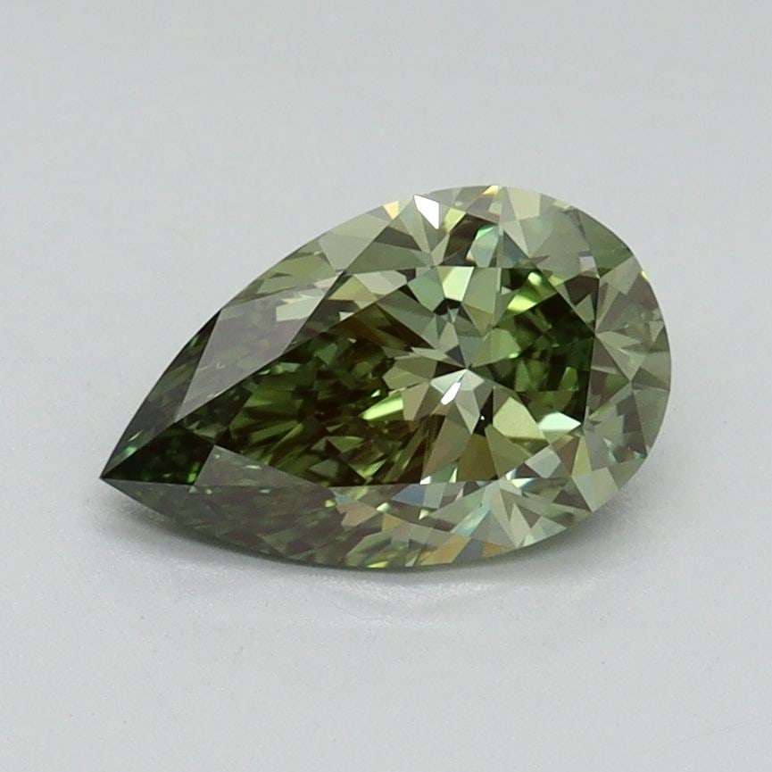 Loose Diamond - PEAR 1.03ct Fancy Vivid Green VVS2 (1 of 1)