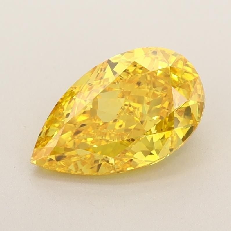 Loose Diamond - PEAR 1.26ct Fancy Vivid Yellow VS1: Loose Diamond - PEAR 1.26ct Fancy Vivid Yellow VS1 Source: This is a real non-mined Diamond that has been grown in a lab Shape: PEAR Carats: 1.26 Color: Fancy Vivid Yellow Certification: IGI Video: