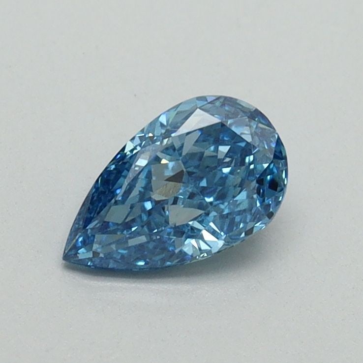 Loose Diamond - PEAR 0.52ct Fancy Vivid Blue VS1: Loose Diamond - PEAR 0.52ct Fancy Vivid Blue VS1 Source: This is a real non-mined Diamond that has been grown in a lab Shape: PEAR Carats: 0.52 Color: Fancy Vivid Blue Certification: IGI Video: