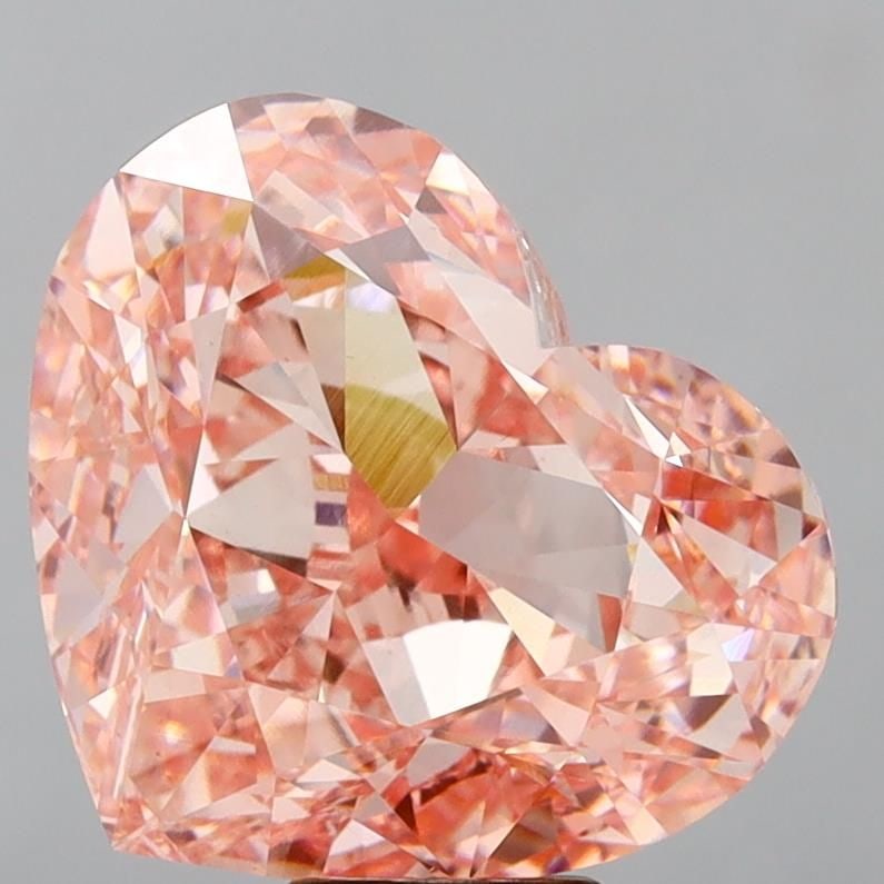 Loose Diamond - HEART 15.88ct Fancy Vivid Pink VS1: Loose Diamond - HEART 15.88ct Fancy Vivid Pink VS1 Source: This is a real non-mined Diamond that has been grown in a lab Shape: HEART Carats: 15.88 Color: Fancy Vivid Pink Certification: IGI Video: