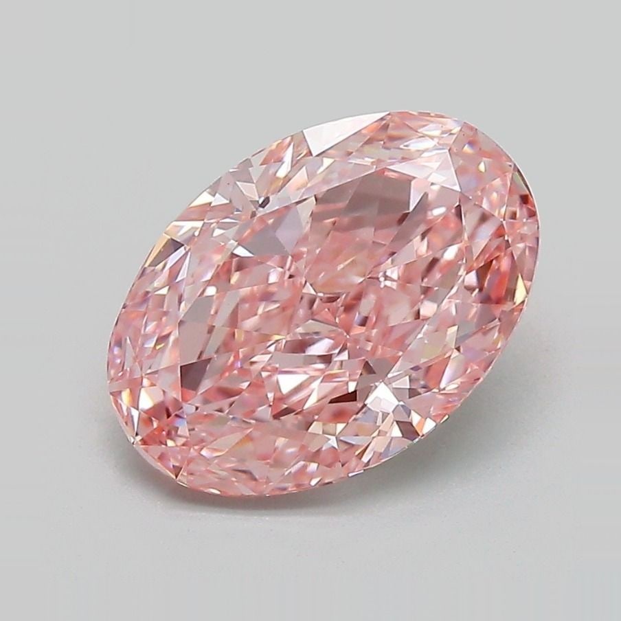 Loose Diamond - OVAL 2.89ct Fancy Vivid Pink VS1: Loose Diamond - OVAL 2.89ct Fancy Vivid Pink VS1 Source: This is a real non-mined Diamond that has been grown in a lab Shape: OVAL Carats: 2.89 Color: Fancy Vivid Pink Certification: IGI Video: