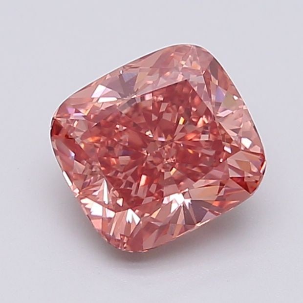 Loose Diamond - CUSHION MODIFIED 2.13ct Fancy Vivid Brownish Pink VS1 (1 of 1)