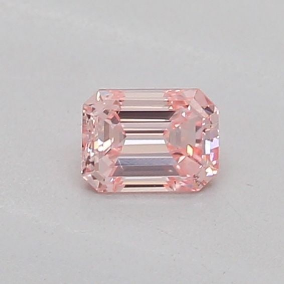 Loose Diamond - EMERALD 0.15ct Fancy Intense Pink VS2: Loose Diamond - EMERALD 0.15ct Fancy Intense Pink VS2 Source: This is a real non-mined Diamond that has been grown in a lab Shape: EMERALD Carats: 0.15 Color: Fancy Intense Pink Certification: IGI