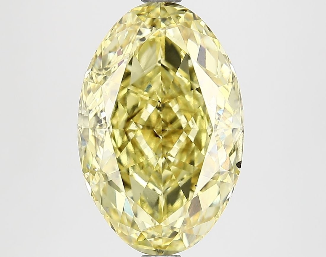 Loose Diamond - OVAL 4.52ct Fancy Vivid Yellow SI1: Loose Diamond - OVAL 4.52ct Fancy Vivid Yellow SI1 Source: This is a real non-mined Diamond that has been grown in a lab Shape: OVAL Carats: 4.52 Color: Fancy Vivid Yellow Certification: IGI Video: