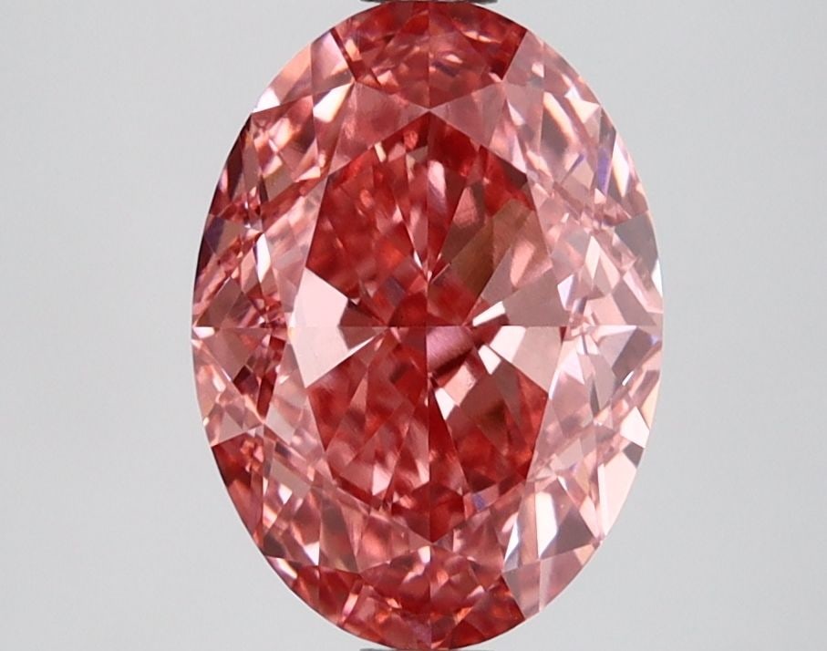 Loose Diamond - OVAL 2.61ct Fancy Vivid Pink VVS2: Loose Diamond - OVAL 2.61ct Fancy Vivid Pink VVS2 Source: This is a real non-mined Diamond that has been grown in a lab Shape: OVAL Carats: 2.61 Color: Fancy Vivid Pink Certification: IGI Video:
