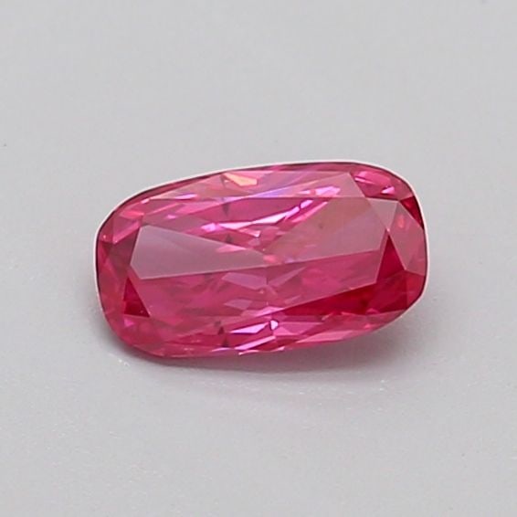 Loose Diamond - CUSHION MODIFIED 0.32ct Fancy Vivid Pink SI1: Loose Diamond - CUSHION MODIFIED 0.32ct Fancy Vivid Pink SI1 Source: This is a real non-mined Diamond that has been grown in a lab Shape: CUSHION MODIFIED Carats: 0.32 Color: Fancy Vivid Pink