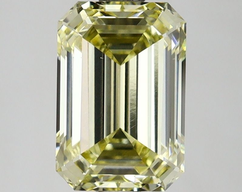 Loose Diamond - EMERALD 1.86ct Fancy Yellow VS1: Loose Diamond - EMERALD 1.86ct Fancy Yellow VS1 Source: This is a real non-mined Diamond that has been grown in a lab Shape: EMERALD Carats: 1.86 Color: Fancy Yellow Certification: IGI Video: