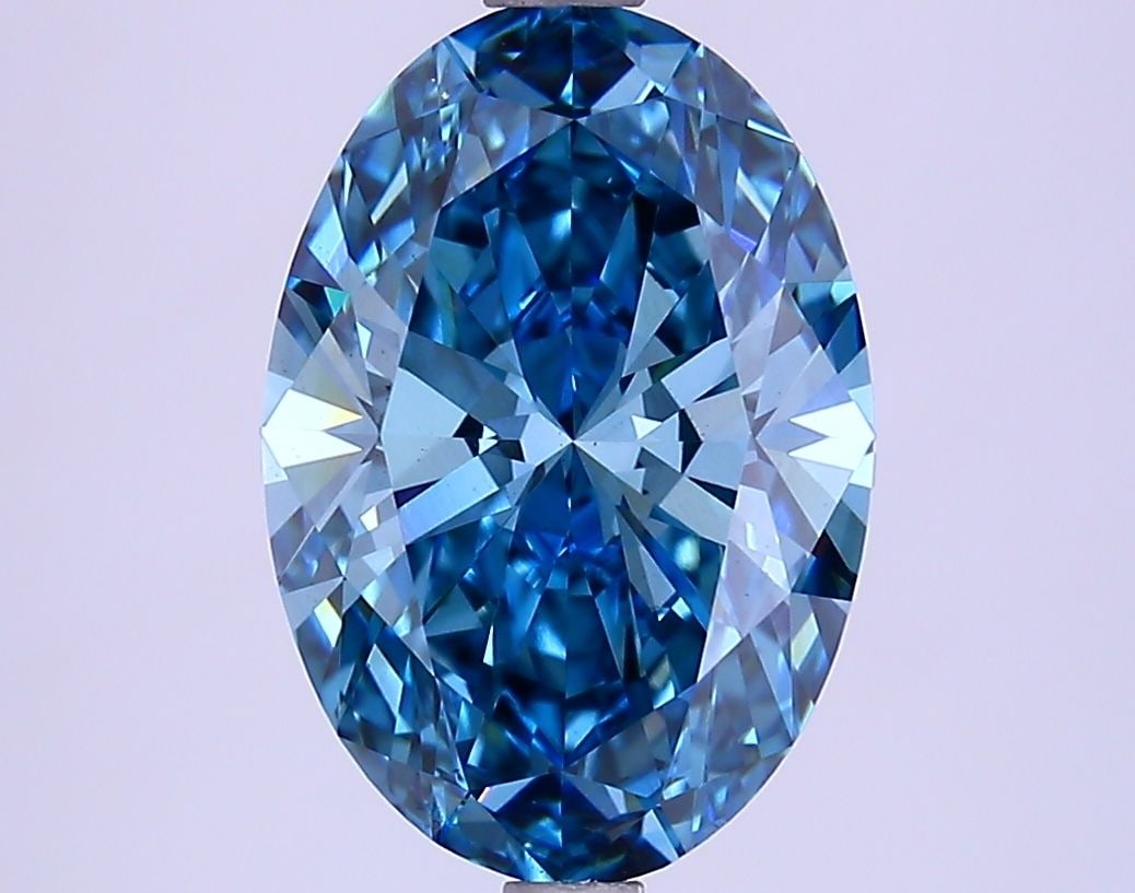 Loose Diamond - OVAL 2.93ct Fancy Vivid Blue VS1 (1 of 1)