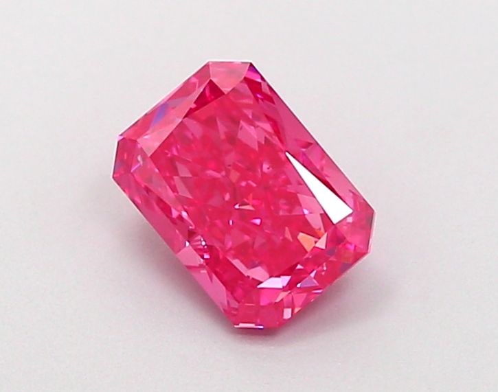 Loose Diamond - RADIANT 1.1ct Fancy Vivid Pink VS2: Loose Diamond - RADIANT 1.1ct Fancy Vivid Pink VS2 Source: This is a real non-mined Diamond that has been grown in a lab Shape: RADIANT Carats: 1.1 Color: Fancy Vivid Pink Certification: IGI Video: