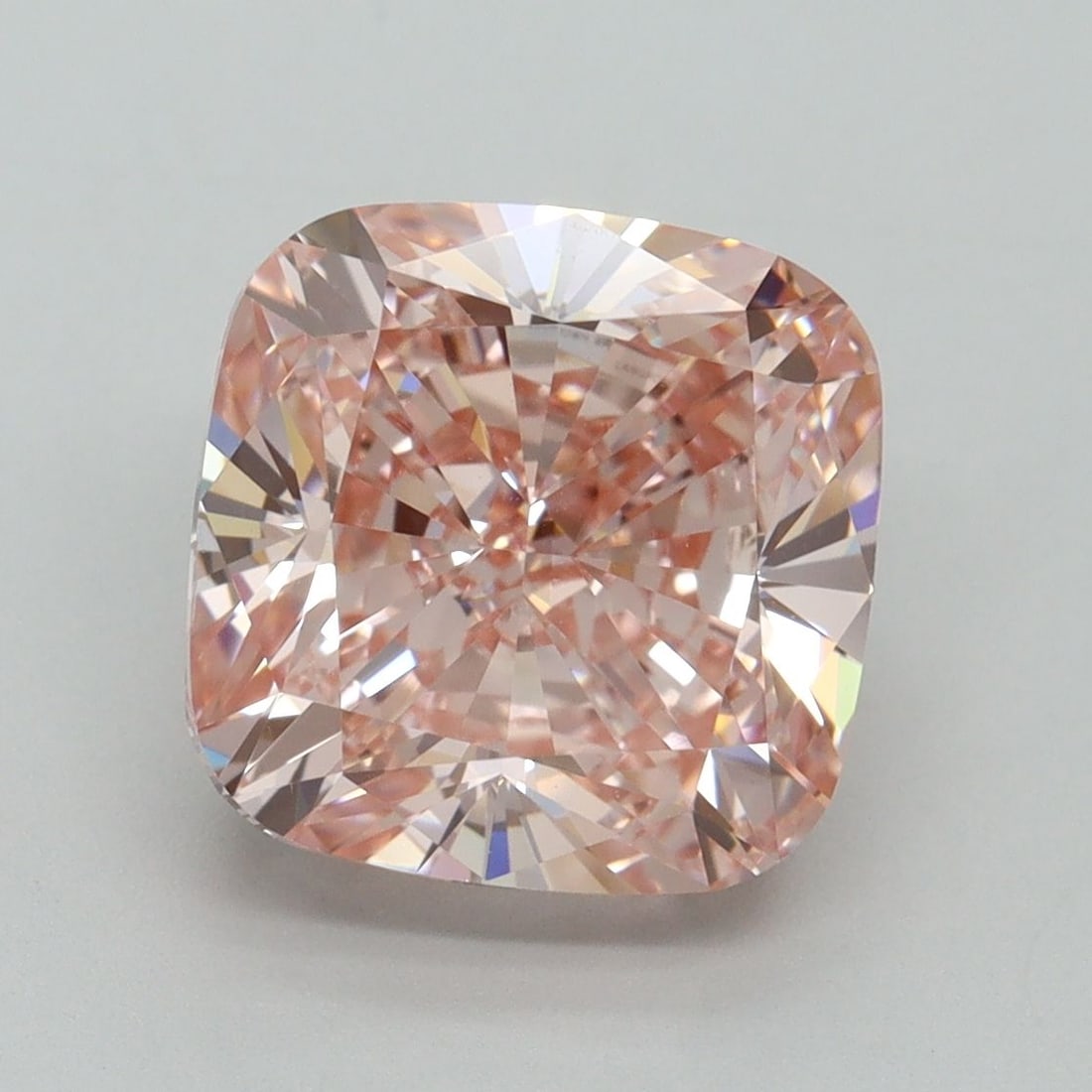 Loose Diamond - CUSHION BRILLIANT 5.01ct Fancy Intense Pink VS1: Loose Diamond - CUSHION BRILLIANT 5.01ct Fancy Intense Pink VS1 Source: This is a real non-mined Diamond that has been grown in a lab Shape: CUSHION BRILLIANT Carats: 5.01 Color: Fancy Intense Pink Ce