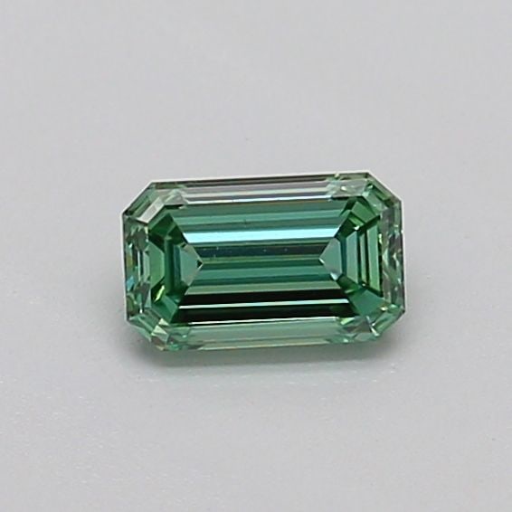 Loose Diamond - EMERALD 0.32ct Fancy Vivid Green VS2: Loose Diamond - EMERALD 0.32ct Fancy Vivid Green VS2 Source: This is a real non-mined Diamond that has been grown in a lab Shape: EMERALD Carats: 0.32 Color: Fancy Vivid Green Certification: IGI Video