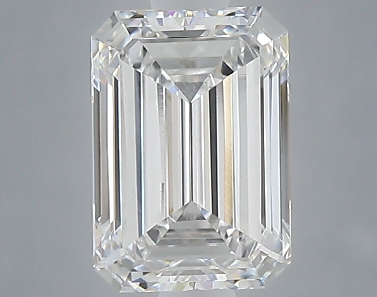 Loose Diamond - EMERALD 1.03ct E VVS2: Loose Diamond - EMERALD 1.03ct E VVS2 Source: This is a real non-mined Diamond that has been grown in a lab Shape: EMERALD Carats: 1.03 Color: E Clarity: VVS2 Certification: NONE Video: