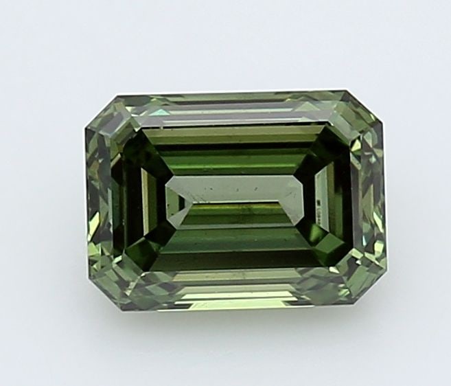 Loose Diamond - EMERALD 1.25ct Fancy Vivid Green VS2 (1 of 1)