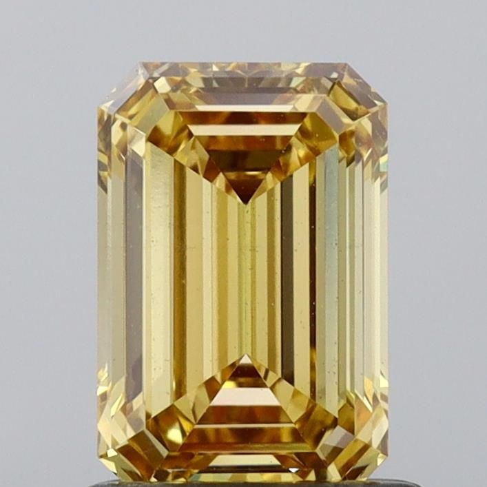 Loose Diamond - EMERALD 1.08ct Fancy Vivid Yellow VS1: Loose Diamond - EMERALD 1.08ct Fancy Vivid Yellow VS1 Source: This is a real non-mined Diamond that has been grown in a lab Shape: EMERALD Carats: 1.08 Color: Fancy Vivid Yellow Certification: NONE Vi
