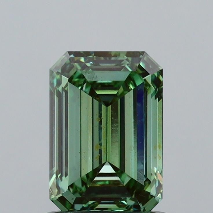 Loose Diamond - EMERALD 1.01ct Fancy Green VS1: Loose Diamond - EMERALD 1.01ct Fancy Green VS1 Source: This is a real non-mined Diamond that has been grown in a lab Shape: EMERALD Carats: 1.01 Color: Fancy Green Certification: IGI Video: