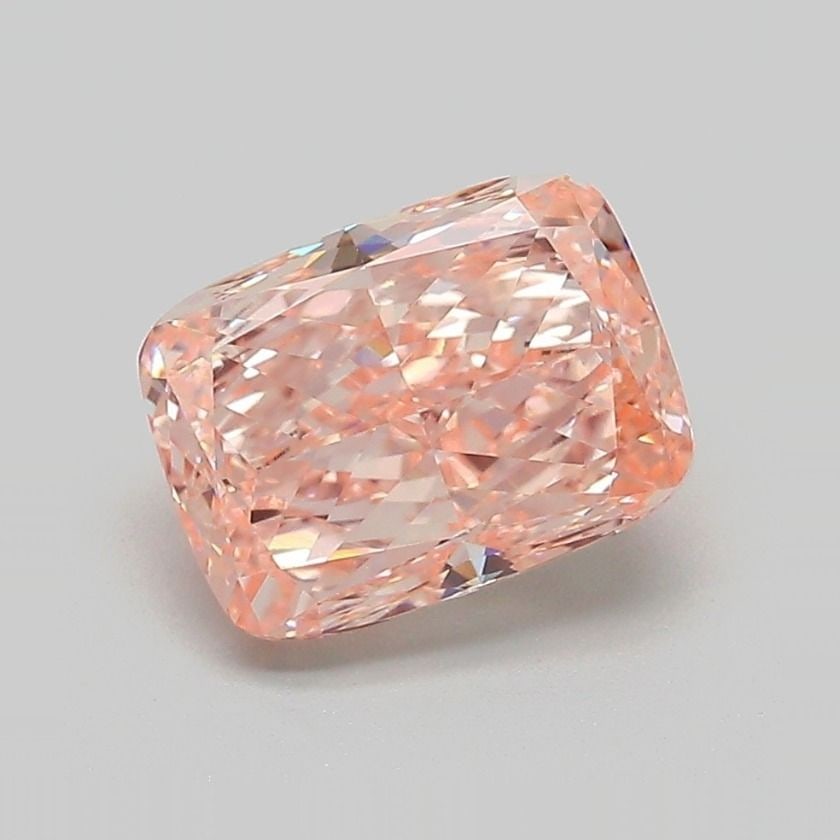 Loose Diamond - CUSHION MODIFIED 2.2ct Fancy Intense Orangey Pink VVS2: Loose Diamond - CUSHION MODIFIED 2.2ct Fancy Intense Orangey Pink VVS2 Source: This is a real non-mined Diamond that has been grown in a lab Shape: CUSHION MODIFIED Carats: 2.2 Color: Fancy Intense