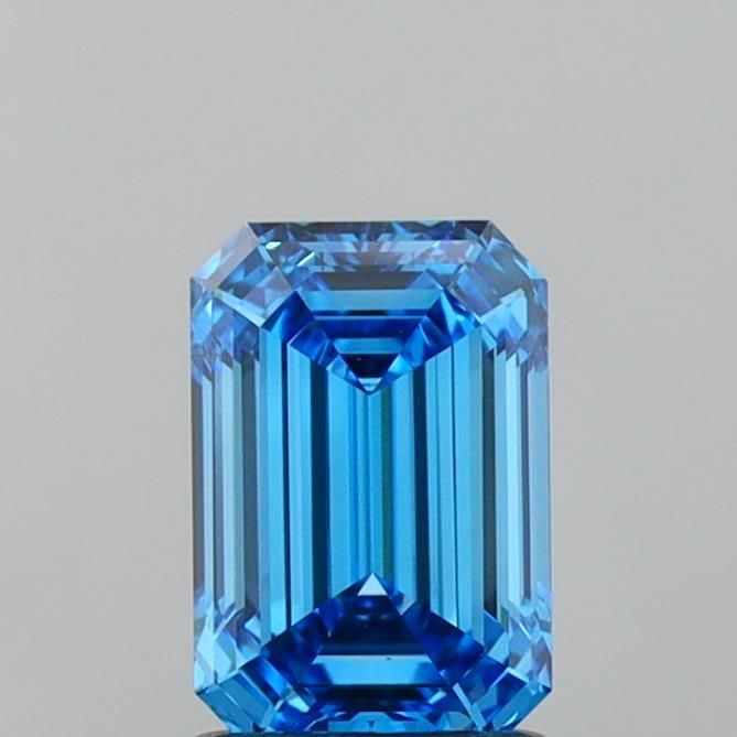 Loose Diamond - EMERALD 1.42ct Fancy Vivid Blue VVS2: Loose Diamond - EMERALD 1.42ct Fancy Vivid Blue VVS2 Source: This is a real non-mined Diamond that has been grown in a lab Shape: EMERALD Carats: 1.42 Color: Fancy Vivid Blue Certification: IGI