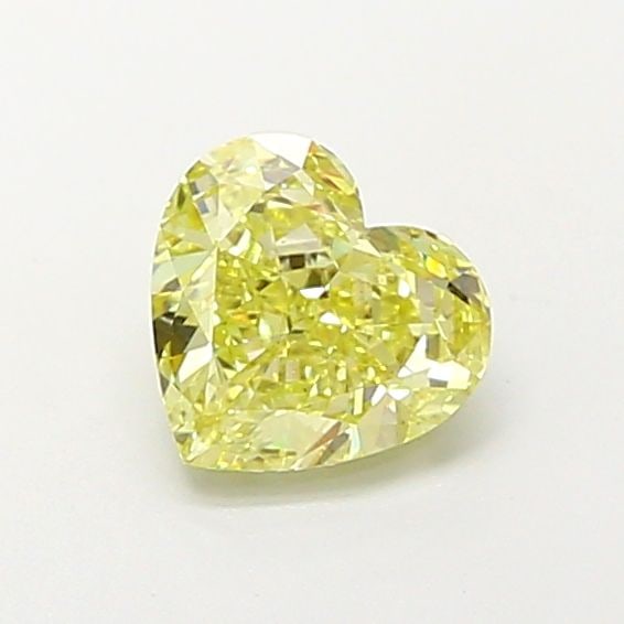 Loose Diamond - HEART 1.53ct Fancy Yellow VS2: Loose Diamond - HEART 1.53ct Fancy Yellow VS2 Source: This is a real non-mined Diamond that has been grown in a lab Shape: HEART Carats: 1.53 Color: Fancy Yellow Certification: IGI Video: Video Link