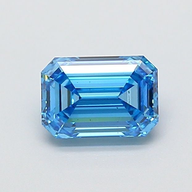 Loose Diamond - EMERALD 1.05ct Fancy Vivid Blue VS1: Loose Diamond - EMERALD 1.05ct Fancy Vivid Blue VS1 Source: This is a real non-mined Diamond that has been grown in a lab Shape: EMERALD Carats: 1.05 Color: Fancy Vivid Blue Certification: IGI Video: