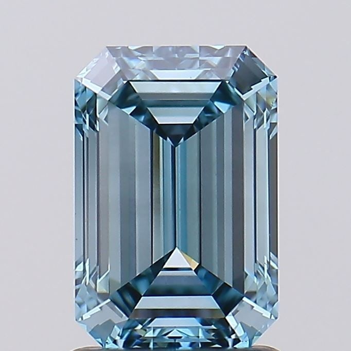 Loose Diamond - EMERALD 1.59ct Fancy Intense Blue VVS2: Loose Diamond - EMERALD 1.59ct Fancy Intense Blue VVS2 Source: This is a real non-mined Diamond that has been grown in a lab Shape: EMERALD Carats: 1.59 Color: Fancy Intense Blue Certification: IGI Vi