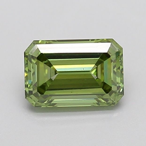 Loose Diamond - EMERALD 1.05ct Fancy Vivid Green VS1: Loose Diamond - EMERALD 1.05ct Fancy Vivid Green VS1 Source: This is a real non-mined Diamond that has been grown in a lab Shape: EMERALD Carats: 1.05 Color: Fancy Vivid Green Certification: IGI Addit