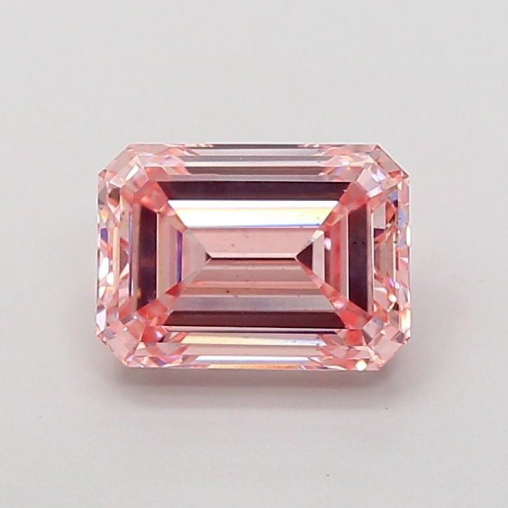 Loose Diamond - EMERALD 2.48ct Fancy Intense Pink VS2: Loose Diamond - EMERALD 2.48ct Fancy Intense Pink VS2 Source: This is a real non-mined Diamond that has been grown in a lab Shape: EMERALD Carats: 2.48 Color: Fancy Intense Pink Certification: IGI Add