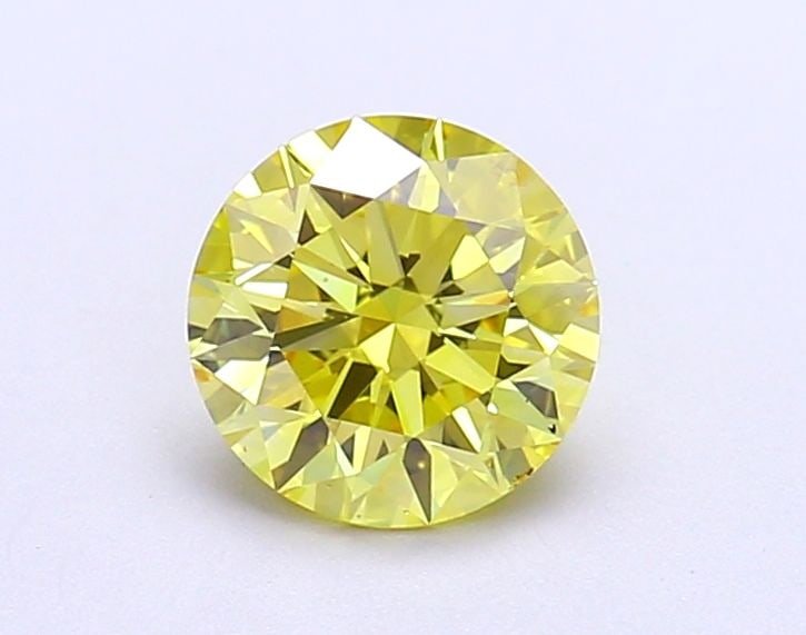 Ideal Loose Diamond - ROUND 1.07ct Fancy Vivid Yellow VVS1: Ideal Loose Diamond - ROUND 1.07ct Fancy Vivid Yellow VVS1 Source: This is a real non-mined Diamond that has been grown in a lab Shape: ROUND Carats: 1.07 Color: Fancy Vivid Yellow Certification: