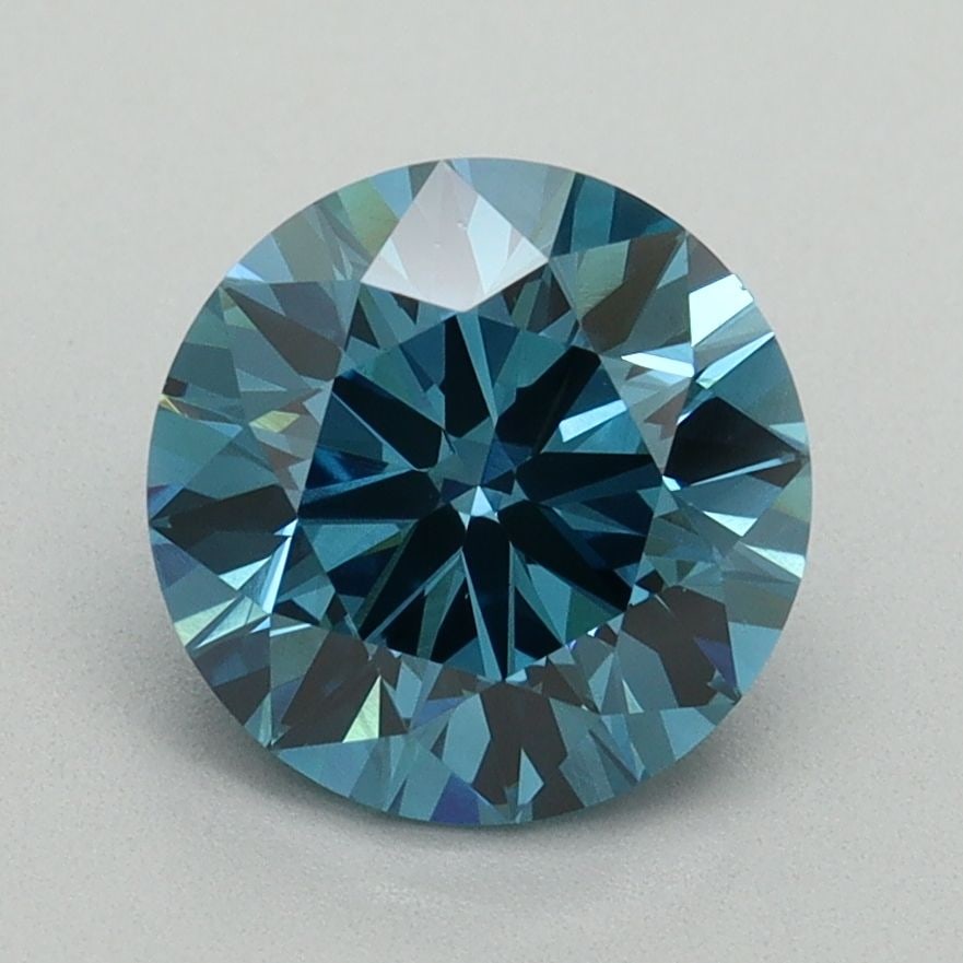 Ideal Loose Diamond - ROUND 2.03ct Fancy Vivid Blue VS2: Ideal Loose Diamond - ROUND 2.03ct Fancy Vivid Blue VS2 Source: This is a real non-mined Diamond that has been grown in a lab Shape: ROUND Carats: 2.03 Color: Fancy Vivid Blue Certification: IGI