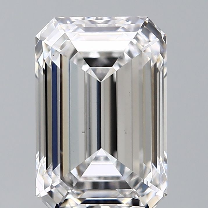 Loose Diamond - EMERALD 2.59ct D VS1: Loose Diamond - EMERALD 2.59ct D VS1 Source: This is a real non-mined Diamond that has been grown in a lab Shape: EMERALD Carats: 2.59 Color: D Clarity: VS1 Certification: IGI Video: Video Link
