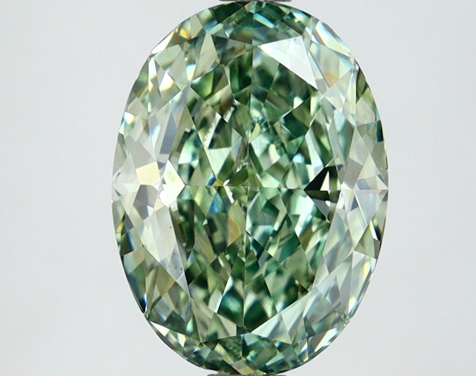 Loose Diamond - OVAL 3.0ct Fancy Vivid Green SI1: Loose Diamond - OVAL 3.0ct Fancy Vivid Green SI1 Source: This is a real non-mined Diamond that has been grown in a lab Shape: OVAL Carats: 3.0 Color: Fancy Vivid Green Certification: IGI Video: