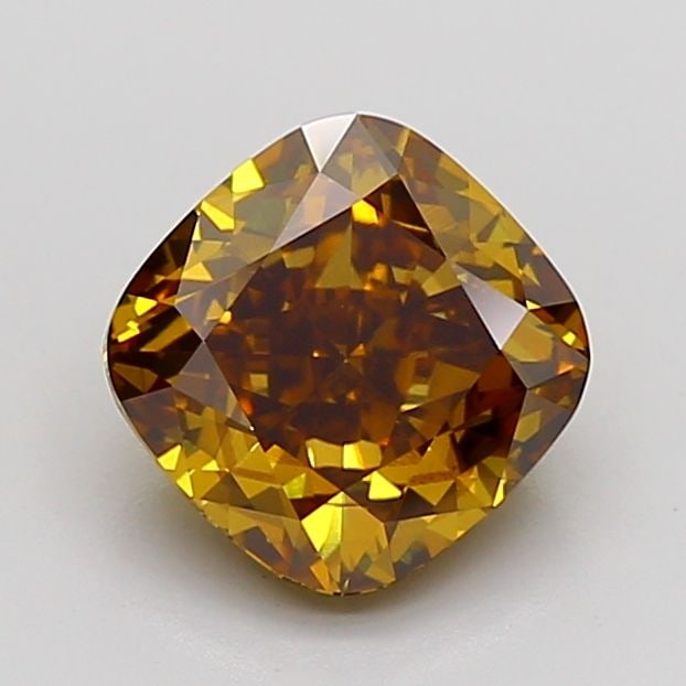 Loose Diamond - CUSHION MODIFIED 2.07ct Fancy Yellowish Brown VS2: Loose Diamond - CUSHION MODIFIED 2.07ct Fancy Yellowish Brown VS2 Source: This is a real non-mined Diamond that has been grown in a lab Shape: CUSHION MODIFIED Carats: 2.07 Color: Fancy Yellowish