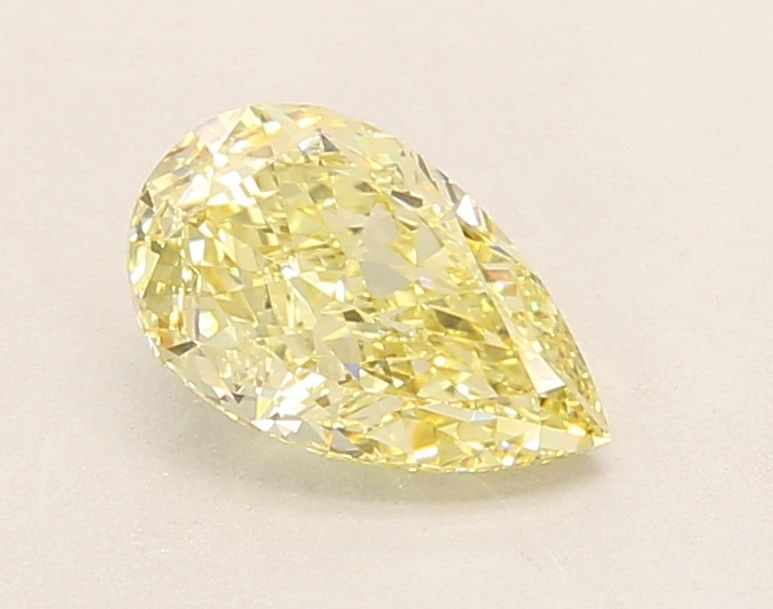 Loose Diamond - PEAR 1.3ct Fancy Light Yellow VS1: Loose Diamond - PEAR 1.3ct Fancy Light Yellow VS1 Source: This is a real non-mined Diamond that has been grown in a lab Shape: PEAR Carats: 1.3 Color: Fancy Light Yellow Certification: IGI Video: