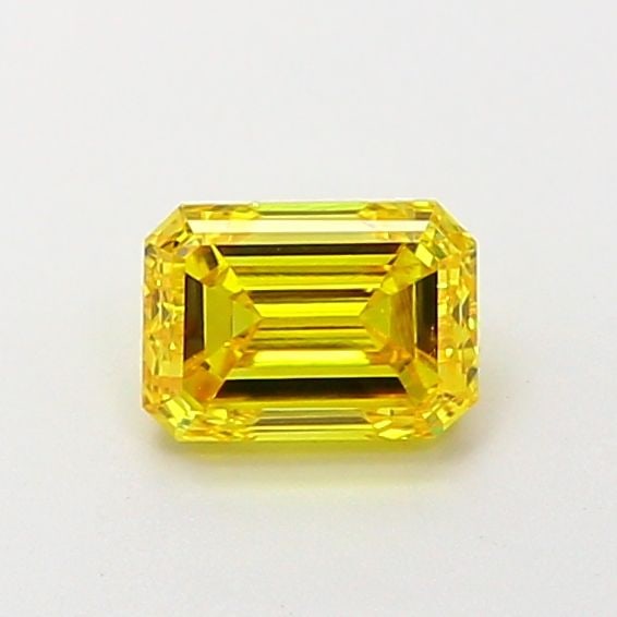 Loose Diamond - EMERALD 0.5ct Fancy Vivid Yellow VS1: Loose Diamond - EMERALD 0.5ct Fancy Vivid Yellow VS1 Source: This is a real non-mined Diamond that has been grown in a lab Shape: EMERALD Carats: 0.5 Color: Fancy Vivid Yellow Certification: IGI Video