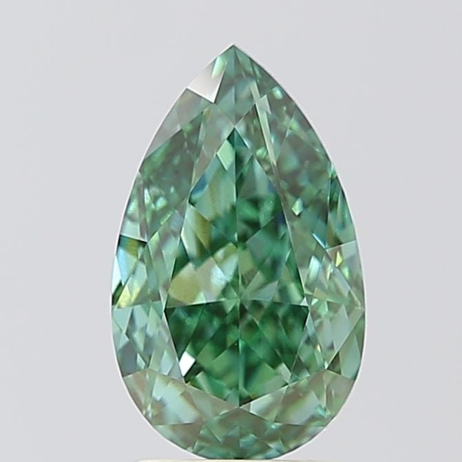 Loose Diamond - PEAR 2.25ct Fancy Vivid Green VVS2: Loose Diamond - PEAR 2.25ct Fancy Vivid Green VVS2 Source: This is a real non-mined Diamond that has been grown in a lab Shape: PEAR Carats: 2.25 Color: Fancy Vivid Green Certification: IGI Video: