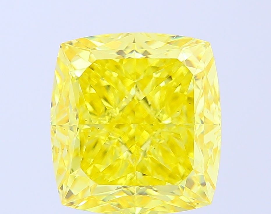 Loose Diamond - CUSHION MODIFIED 8.02ct Fancy Vivid Yellow VS1: Loose Diamond - CUSHION MODIFIED 8.02ct Fancy Vivid Yellow VS1 Source: This is a real non-mined Diamond that has been grown in a lab Shape: CUSHION MODIFIED Carats: 8.02 Color: Fancy Vivid Yellow
