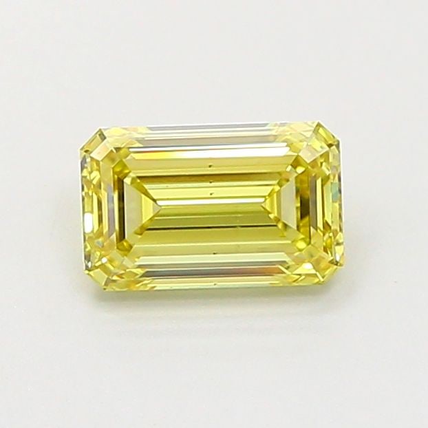 Loose Diamond - EMERALD 1.03ct Fancy Light Yellow VS2: Loose Diamond - EMERALD 1.03ct Fancy Light Yellow VS2 Source: This is a real non-mined Diamond that has been grown in a lab Shape: EMERALD Carats: 1.03 Color: Fancy Light Yellow Certification: IGI Vid