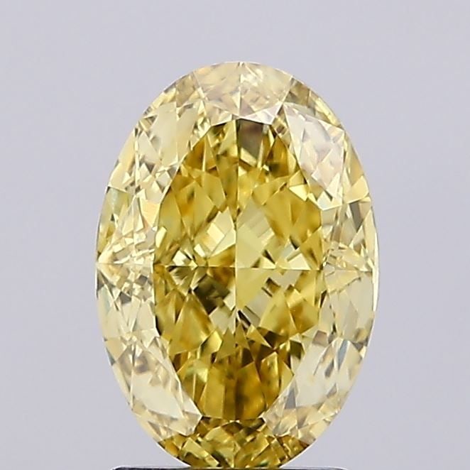 Loose Diamond - OVAL 2.21ct Fancy Intense Yellow VVS2: Loose Diamond - OVAL 2.21ct Fancy Intense Yellow VVS2 Source: This is a real non-mined Diamond that has been grown in a lab Shape: OVAL Carats: 2.21 Color: Fancy Intense Yellow Certification: IGI Vide