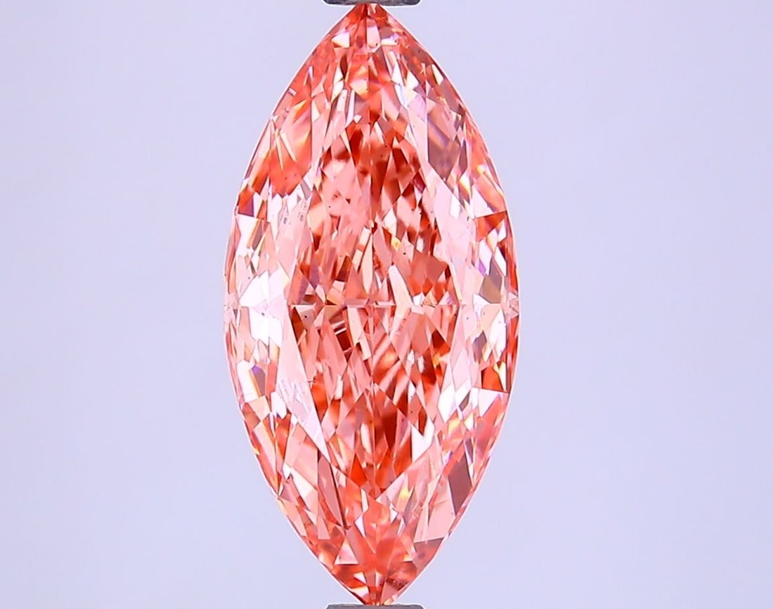 Loose Diamond - MARQUISE 2.21ct Fancy Vivid Pink VS2: Loose Diamond - MARQUISE 2.21ct Fancy Vivid Pink VS2 Source: This is a real non-mined Diamond that has been grown in a lab Shape: MARQUISE Carats: 2.21 Color: Fancy Vivid Pink Certification: IGI