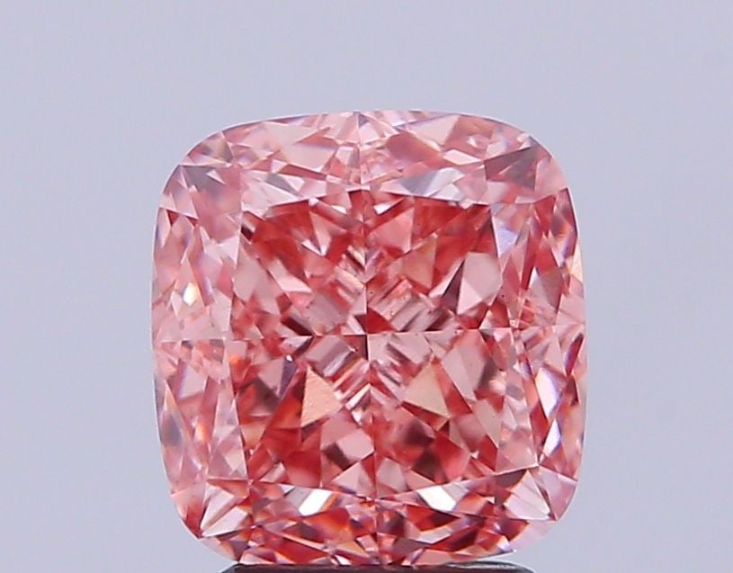 Loose Diamond - CUSHION MODIFIED 3.01ct Fancy Vivid Pink VS1: Loose Diamond - CUSHION MODIFIED 3.01ct Fancy Vivid Pink VS1 Source: This is a real non-mined Diamond that has been grown in a lab Shape: CUSHION MODIFIED Carats: 3.01 Color: Fancy Vivid Pink