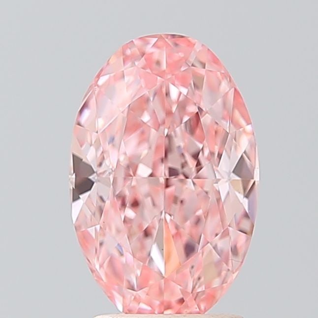 Loose Diamond - OVAL 2.38ct Fancy Vivid Pink VS1: Loose Diamond - OVAL 2.38ct Fancy Vivid Pink VS1 Source: This is a real non-mined Diamond that has been grown in a lab Shape: OVAL Carats: 2.38 Color: Fancy Vivid Pink Certification: IGI Video: