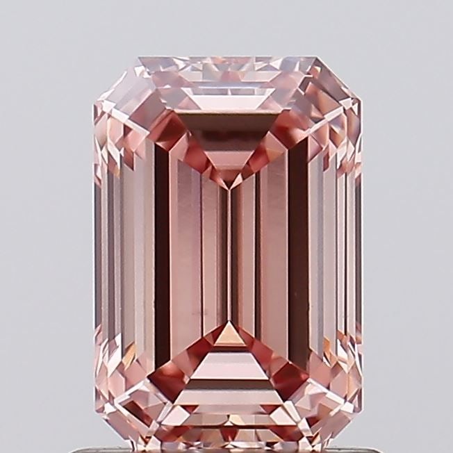 Loose Diamond - EMERALD 1.09ct Fancy Intense Brown Pink VVS2: Loose Diamond - EMERALD 1.09ct Fancy Intense Brown Pink VVS2 Source: This is a real non-mined Diamond that has been grown in a lab Shape: EMERALD Carats: 1.09 Color: Fancy Intense Brown Pink Certifica