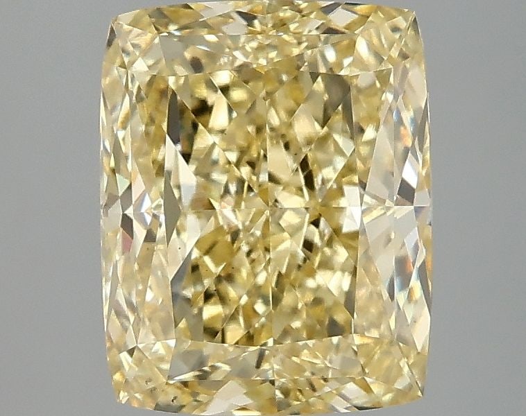 Loose Diamond - CUSHION MODIFIED 3.03ct Fancy Intense Yellow VS1: Loose Diamond - CUSHION MODIFIED 3.03ct Fancy Intense Yellow VS1 Source: This is a real non-mined Diamond that has been grown in a lab Shape: CUSHION MODIFIED Carats: 3.03 Color: Fancy Intense