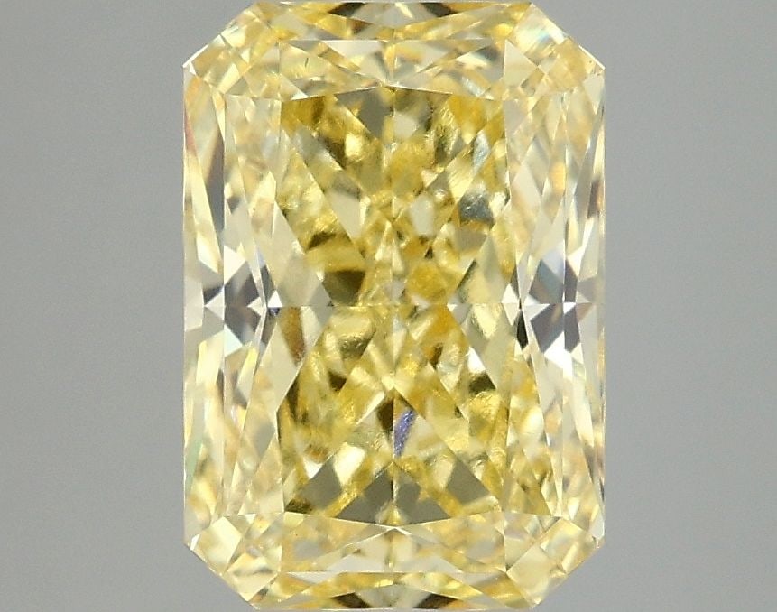 Loose Diamond - RADIANT 3.1ct Fancy Vivid Yellow VS1: Loose Diamond - RADIANT 3.1ct Fancy Vivid Yellow VS1 Source: This is a real non-mined Diamond that has been grown in a lab Shape: RADIANT Carats: 3.1 Color: Fancy Vivid Yellow Certification: IGI