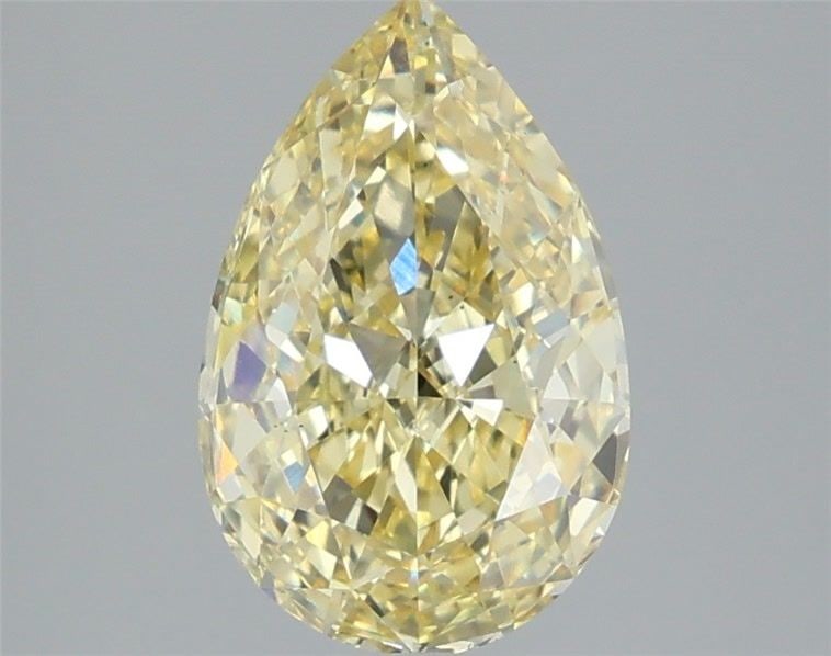 Loose Diamond - PEAR 2.54ct Fancy Intense Yellow VS1: Loose Diamond - PEAR 2.54ct Fancy Intense Yellow VS1 Source: This is a real non-mined Diamond that has been grown in a lab Shape: PEAR Carats: 2.54 Color: Fancy Intense Yellow Certification: IGI