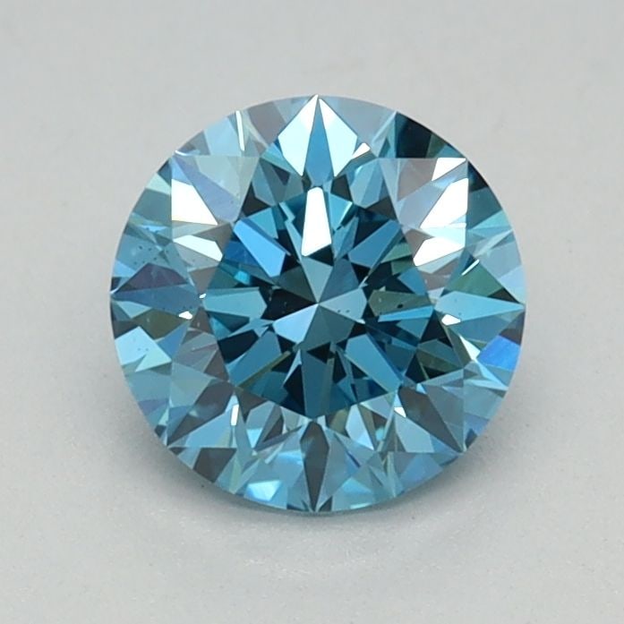 Loose Diamond - ROUND 0.66ct Fancy Vivid Blue VS2: Loose Diamond - ROUND 0.66ct Fancy Vivid Blue VS2 Source: This is a real non-mined Diamond that has been grown in a lab Shape: ROUND Carats: 0.66 Color: Fancy Vivid Blue Certification: IGI Video: