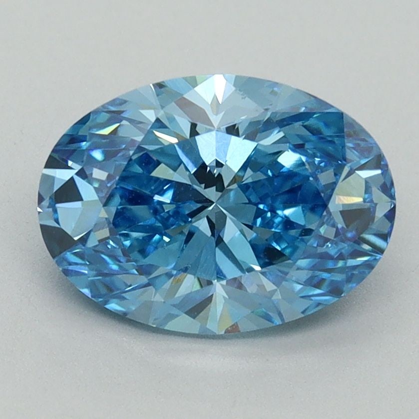 Loose Diamond - OVAL 2.04ct Fancy Vivid Blue VVS2: Loose Diamond - OVAL 2.04ct Fancy Vivid Blue VVS2 Source: This is a real non-mined Diamond that has been grown in a lab Shape: OVAL Carats: 2.04 Color: Fancy Vivid Blue Certification: IGI Video: