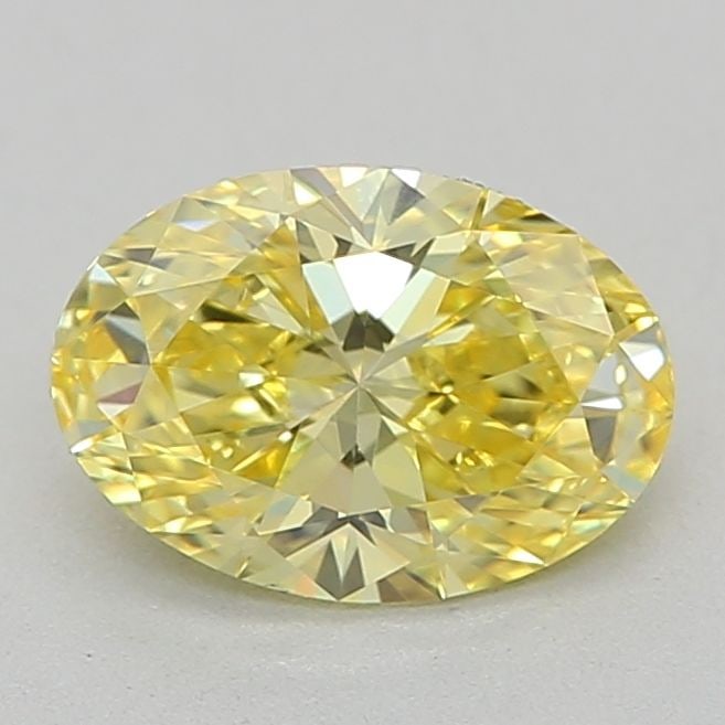 Loose Diamond - OVAL 0.54ct Fancy Vivid Yellow VVS1: Loose Diamond - OVAL 0.54ct Fancy Vivid Yellow VVS1 Source: This is a real non-mined Diamond that has been grown in a lab Shape: OVAL Carats: 0.54 Color: Fancy Vivid Yellow Certification: IGI Video: