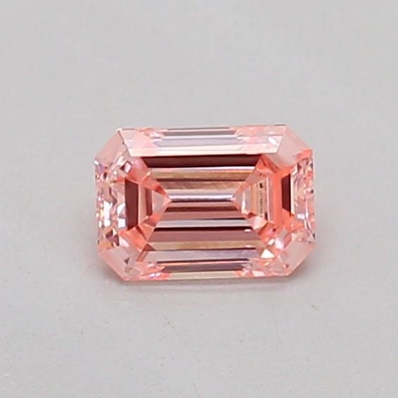 Loose Diamond - EMERALD 0.19ct Fancy Vivid Pink VS2: Loose Diamond - EMERALD 0.19ct Fancy Vivid Pink VS2 Source: This is a real non-mined Diamond that has been grown in a lab Shape: EMERALD Carats: 0.19 Color: Fancy Vivid Pink Certification: IGI 