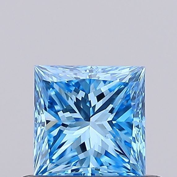 Loose Diamond - PRINCESS 0.33ct Fancy Vivid Blue VVS2: Loose Diamond - PRINCESS 0.33ct Fancy Vivid Blue VVS2 Source: This is a real non-mined Diamond that has been grown in a lab Shape: PRINCESS Carats: 0.33 Color: Fancy Vivid Blue Certification: NONE